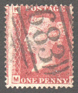 Great Britain Scott 33 Used Plate 72 - MK - Click Image to Close